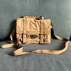 FRYE Cameron Suede Messenger Satchel Bag